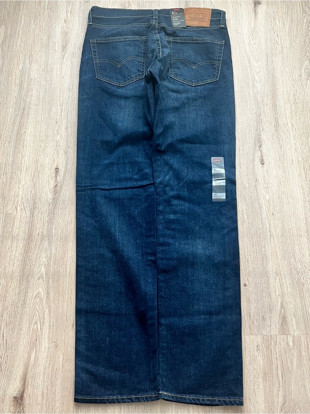 Levi's 511 Jeans Mens 31x30 Slim Fit Tapered Stretch Denim Dark Wash Blue NWT